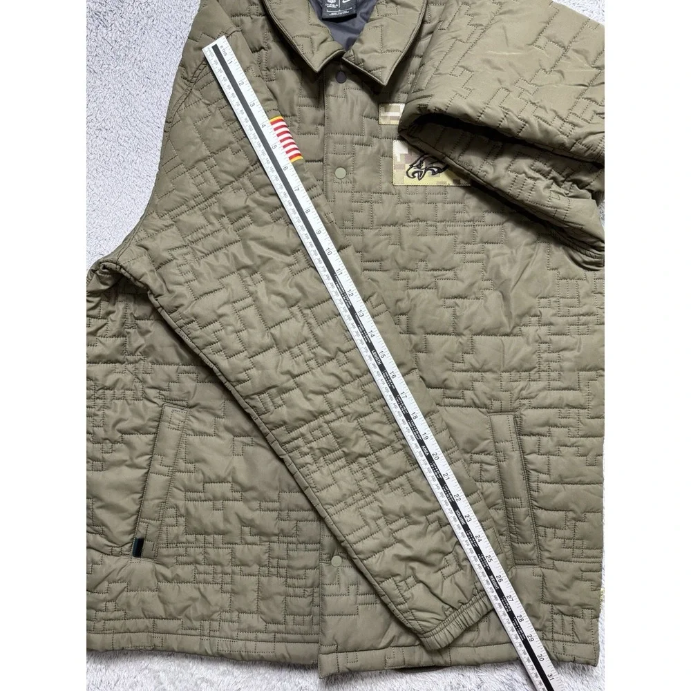 NIKE Philadelphia Eagles NFL On Field Salute to Service Jacket L Military Green